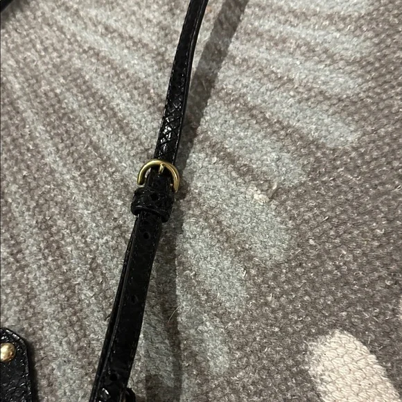 Black Leather Crossbody Bag - Picture 3 of 8